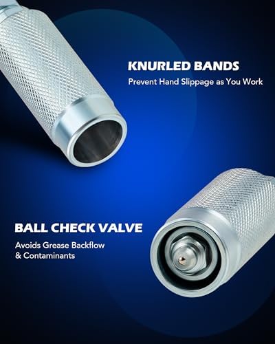 OMT Grease Gun Accessory Kit, 7 Piece Grease Gun Coupler Set