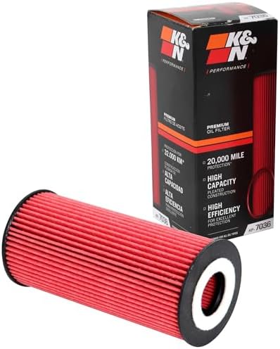 K&N Oil Filter: 20,000 Mile Engine Protection, High Efficiency, HP-7036