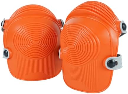 Zeluga 15-431 Ultraflex Non-Skid Premium Protective Gear with Flexible Design Plastic Kneepad, Orange