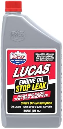 Lucas Oil 11100 Engine Oil Stop Leak - Top Off Additive - 1 Quart