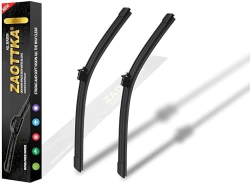 22"+22" Windshield Wiper Blade Replacement Kit for 2015-2022 C300 / 2016-2022 C63 AMG / 2016-2019 GLC300 - OEM Quality All Season Windshield Wiper Push Button (Set of 2)