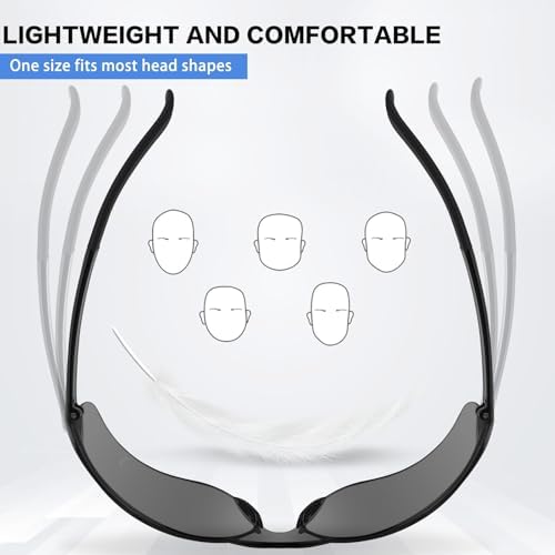 24 Pack Tinted Safety Glasses, ANSI Z87.1 Protection Glasses
