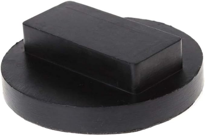 Universal Jack Pad for BMW and Mini Slotted Rubber Jack Pad Frame Rail Protector Jack Black (2 pcs)