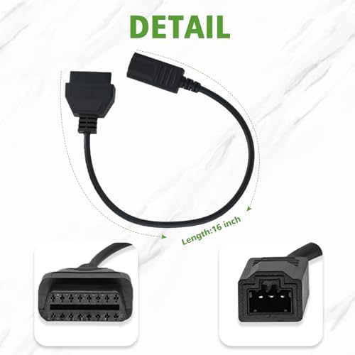 OBD1 to OBD2 Adapter for Honda 3 Pin Diagnostic Cable Adapter