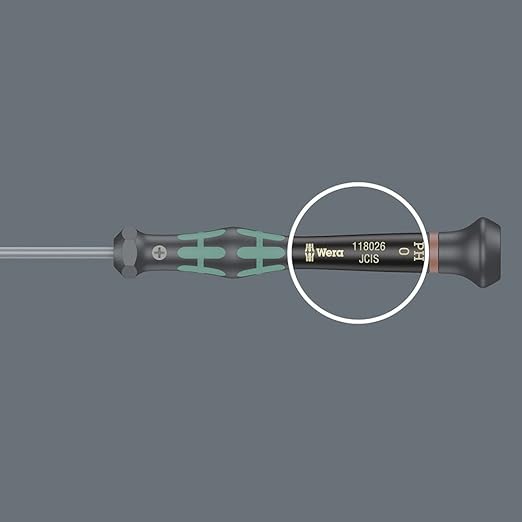 WERA 05118070001 2054 Screwdriver for Hexagon Socket Screws for Electronic Applications, 2.5 x 60 mm