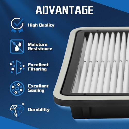 CA9997 Engine Air Filter Compatible With 2005-2021 Subaru B9 Tribeca/Crosstrek/Forester/Impreza/Legacy/Outback/Tribeca/WRX/WRX STI/XV Crosstrek 16546AA090