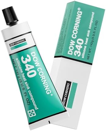 Dow Corning 340 Silicone Heat Sink Compound 142g (5oz) Thermal Conductive Silicone Grease IGBT Heat Dissipation Paste for Electrical Devices PCB Assemblies and Computer CPU Non Flowing