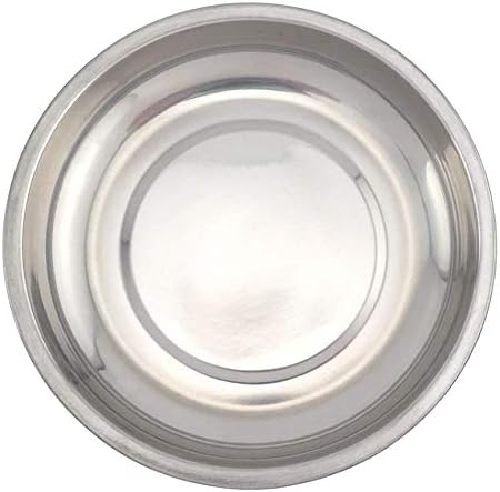Edward Tools Round 6” Magnetic Tray - Magnetic Parts Tray for Screws, Nut, Bolts, Small Tools - Great for Mechanics, DIY - Heavy Duty Stainless Steel - Extra Strength Magnet