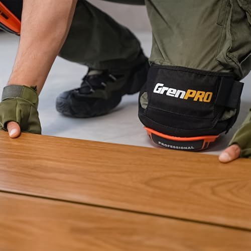 GRENPRO Heavy Duty Knee Pads for Men, Gel Foam, Construction Work