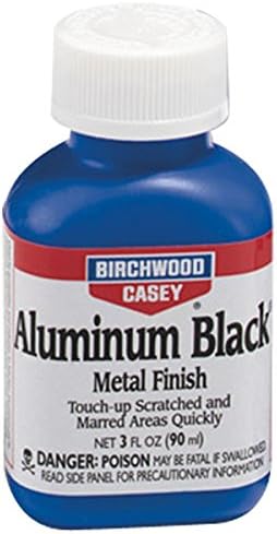 Birchwood Casey Fast-Drying Fast-Acting Aluminum Black Metal Finish for Restoring Scratched and Marred Areas, Gun Cleaning