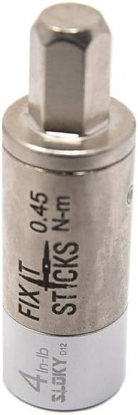 Fix It Sticks Field Hunting Outdoors Gun Maintenance Adjustable Fits 1/4in Bit T-Way Wrench Small Torque Limiter, 4 in-lb