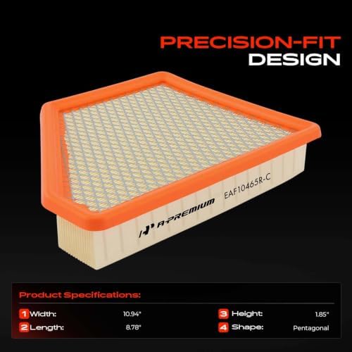 A-Premium Engine Air Filter Compatible with Chevrolet & GMC Models