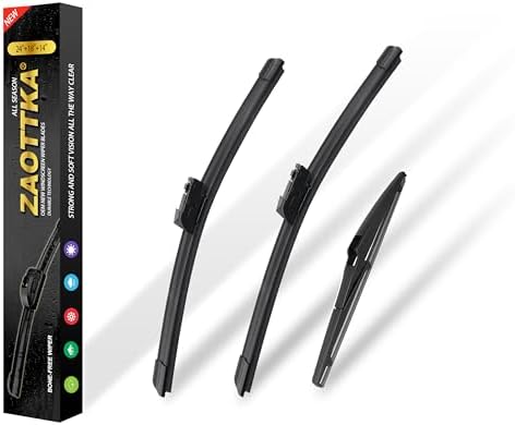 24"+18"+14" Windshield Wiper Blade Replacement Kit for 2016-2022 CX-9/2017-2022 CX-5 - OEM Quality All Season Windshield Wiper Top Lock (Set of 3)