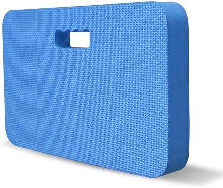 Gardzen Extra Thick Garden Kneeling Pad, EVA Foam Kneeler Pad for Gardening, Baby Bath, Yoga, Pilates, Exercise, 18" x 11" x 1.5", Blue