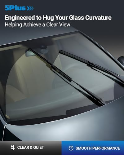 5 PLUS Custom-Fit Wipers fits 2011-2019 Ford Fiesta Windshield Wipers