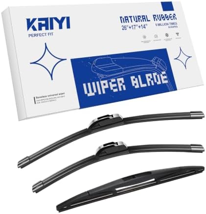 KAIYI 3 Pack Windshield Wipers Compatible with Subaru Outback 2015-2019