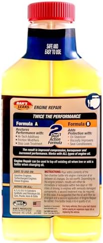 Bar's Leaks 1000-4PK High Mileage Engine Repair, 16.9 oz, 4-Pack