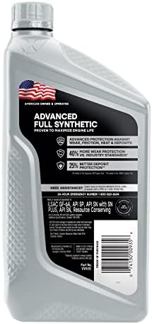 Valvoline Full Synthetic Motor Oil, 10W-30 | 1 QT | Pack of 2 | Advanced