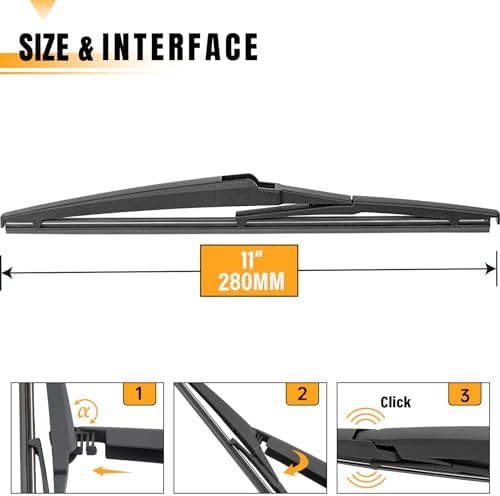 AUTOBOO 11" Rear Windshield Wiper Blade Replacement for Jeep Grand Cherokee