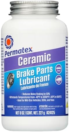 Permatex 24125-6PK Ceramic Extreme Brake Parts Lubricant, 8 oz. (Pack of 6)