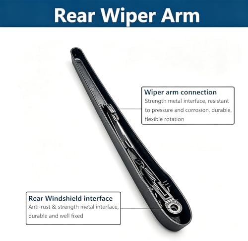 Rear Windshield Wiper Arm with Wiper Blade for Buick Encore 2013-2020 / Chevy Trax 2015-2020 Back Window Wiper Arm Blade Replacement OEM # 95915136, 95466019, 95915137