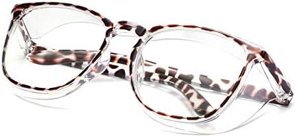 Alsenor Safety Glasses Anti Fog Goggles Protective Eyewear Blue Light Blocking Anti Dust UV Protection Glasses For Men Women (New-Leopard)