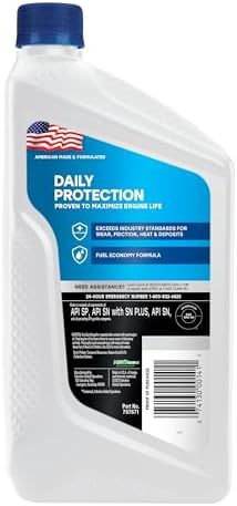 Valvoline Daily Protection SAE 10W-40 Conventional Motor Oil 1 QT, Case of 6