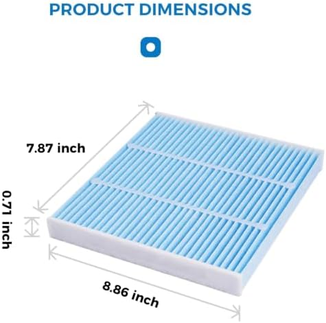 Cabin HEPA Air Filter CF10709 Replacement for Hyundai Tucson 2005-2015,Accent 2012-2017,Genesis Coupe 2010-2016,Veloster 2012-2017/ Kia Sportage 2005-2016,Forte 2010-2013,Rio 2006-2017