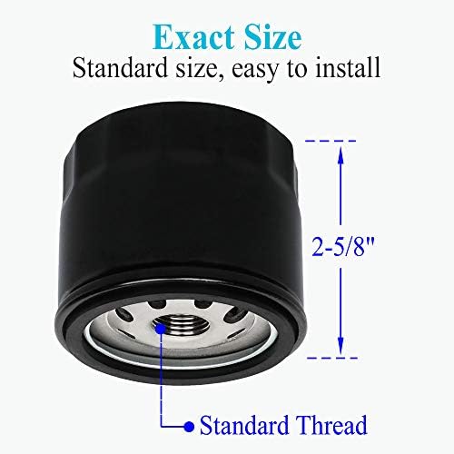 HOODELL 2 Pack 12 050 01-S Oil Filter for Kohler Engine Lawn Mower, Troy Bilt Bronco 12 050 01, Professional 1205001-S 12 050 01-S1 Oil Filter