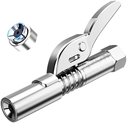 Grease Gun Tip Grease Gun Coupler Fittings Upgraded To 12,000 Psi Heavy Duty Grease Nozzle Coupler Quick Lock And Release,Compatible With All Grease Guns 1/8" Npt Fittings Ends Grease Gun Accessories