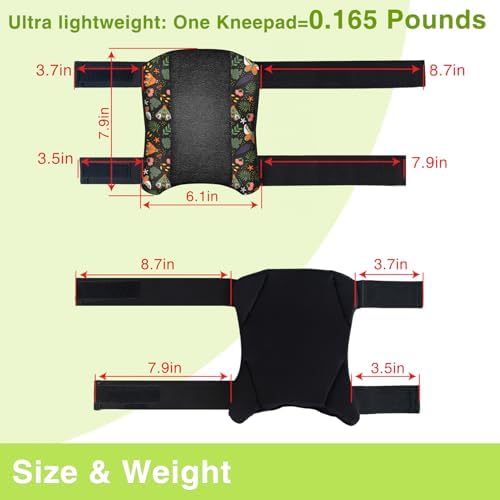 5 Pack Garden Knee Pads for Women, Foam Padding Work Kneepads, Butterfly