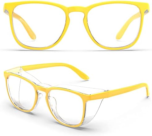MORK&SUKY Safety Glasses, Stylish Goggles With No Fog Lense, Alternatives To Regular Protective Eyewear For Lab and Nursing.