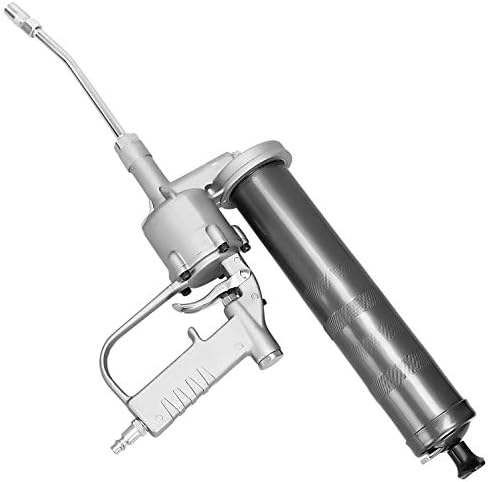 PROLUBE Hi-Power Air Operated Grease Gun | 14-Ounce Capacity | 6,000 PSI | 6-inch Steel Extension & Coupler | 1/8” NPT Threads (43362)