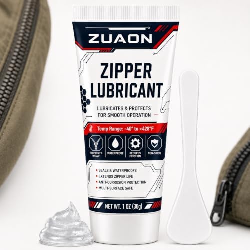 Zipper Lubricant for Metal Plastic Nylon Zippers, Marine Zipper Lube