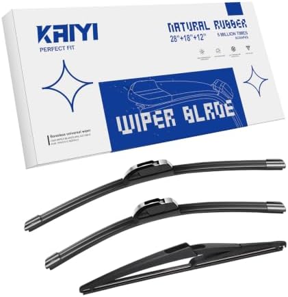 KAIYI 3 Pack Windshield Wipers Compatible with Nissan Rogue Sport 2017-2022