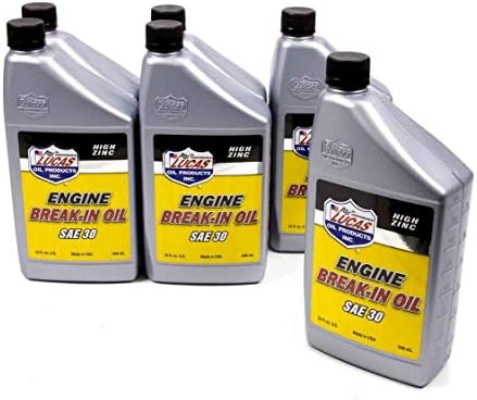 Lucas Oil 10630 Engine Break-In Oil SAE 30-32 FL OZ (Pack of 6)