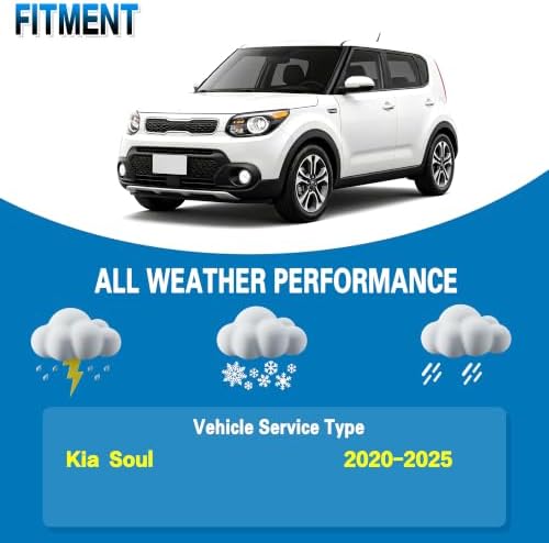 GSPSCN Windshield Wiper Blades for Kia Soul 2020-2025 (Pack of 3)