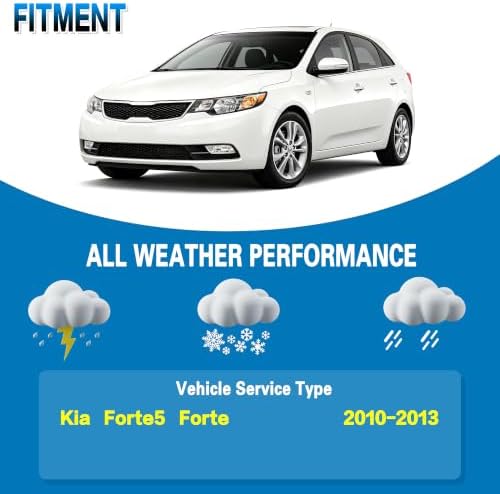 GSPSCN Windshield Wiper Blades for Kia Forte5 Forte 2010-2013 (Pack of 3)
