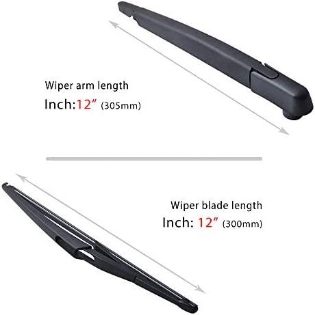 Replacement for Nissan Rogue 2014-2023, Pathfinder 2013-2018, Rear Windshield Wiper Arm Blade Set - OTUAYAUTO Factory OEM 287803JA0A