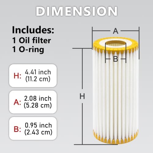 Oil Filter Fits Audi A4 Q5 VW Golf GTI Atlas 1.8T 2.0T 06L115562B
