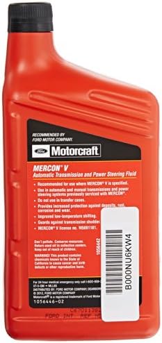 Ford Genuine XT-5-QM MERCON-V Automatic Transmission and Power Steering Fluid - 1 Quart