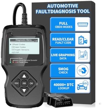 Car OBD2 Scanner, FIRSTOOL OBD2 Scanner Diagnostic Code Reader Tool with I/M Readiness, Battery Tester, Check Engine Light with Reset, OBDII/EOBD Car Diagnostic Scanner for All Vehicles After 1996