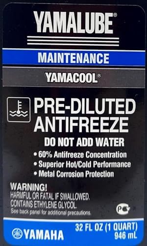 YAMAHA Original OEM Yamalube ACC-YAMAC-BL-32 Pre Diluted Antifreeze Yamalube OEM - (1) Quart