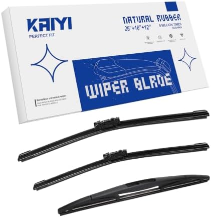 KAIYI 3 Pack Windshield Wipers Compatible with Subaru Crosstrek 2018-2023