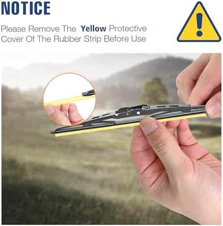 16" Rear Wiper Blade Replacement for Chevy Trailblazer 2006-2002 Tahoe/Suburban 2006-2000 Uplander 2009-2005;GMC Envoy 2006-2002 Yukon 2006-2000 Rear Windshield Wiper Blade(16-1)