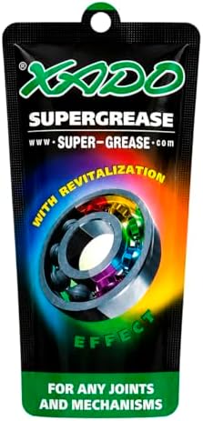 XADO Supergrease - Multipurpose Grease - General Purpose Bearing Grease and Lubricant - Friction Modifier and Wear Protection - Prevents Corrosion and Parts Seizuring - (Polymer Package, Packet 7 ml)