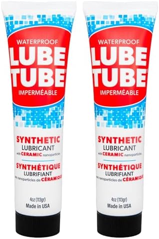 LubeTube 4oz O-Ring Grease (2-Pack) – Stops Leaks on Pump & Filter Seals – Non-Sticky Synthetic Grease for Pool Equipment, Plumbing, RV & Marine – PFAS-Free, Food-Grade, Made in USA