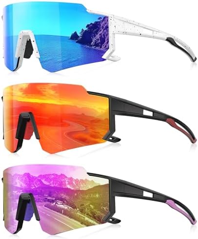 Sports Polarized Sunglasses Men Women for Running Baseball Hiking