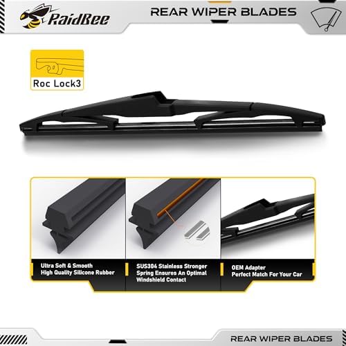 Rear Wiper Blade 12 inch, OEM Replacement for Hyundai Elantra 2009-2012, Tucson 2010-2015 +More Rear Windshield Wiper (H312/12-K)