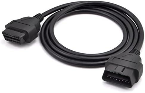 iKKEGOL 5ft 150cm 1.5M OBD-II OBD2 16 Pin Auto Car Male to Female Extension Cable Diagnostic Extender Cord Adapter